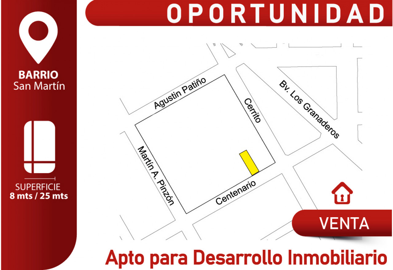 Oportunidad!! Apto para Desarrollo Inmobiliario !