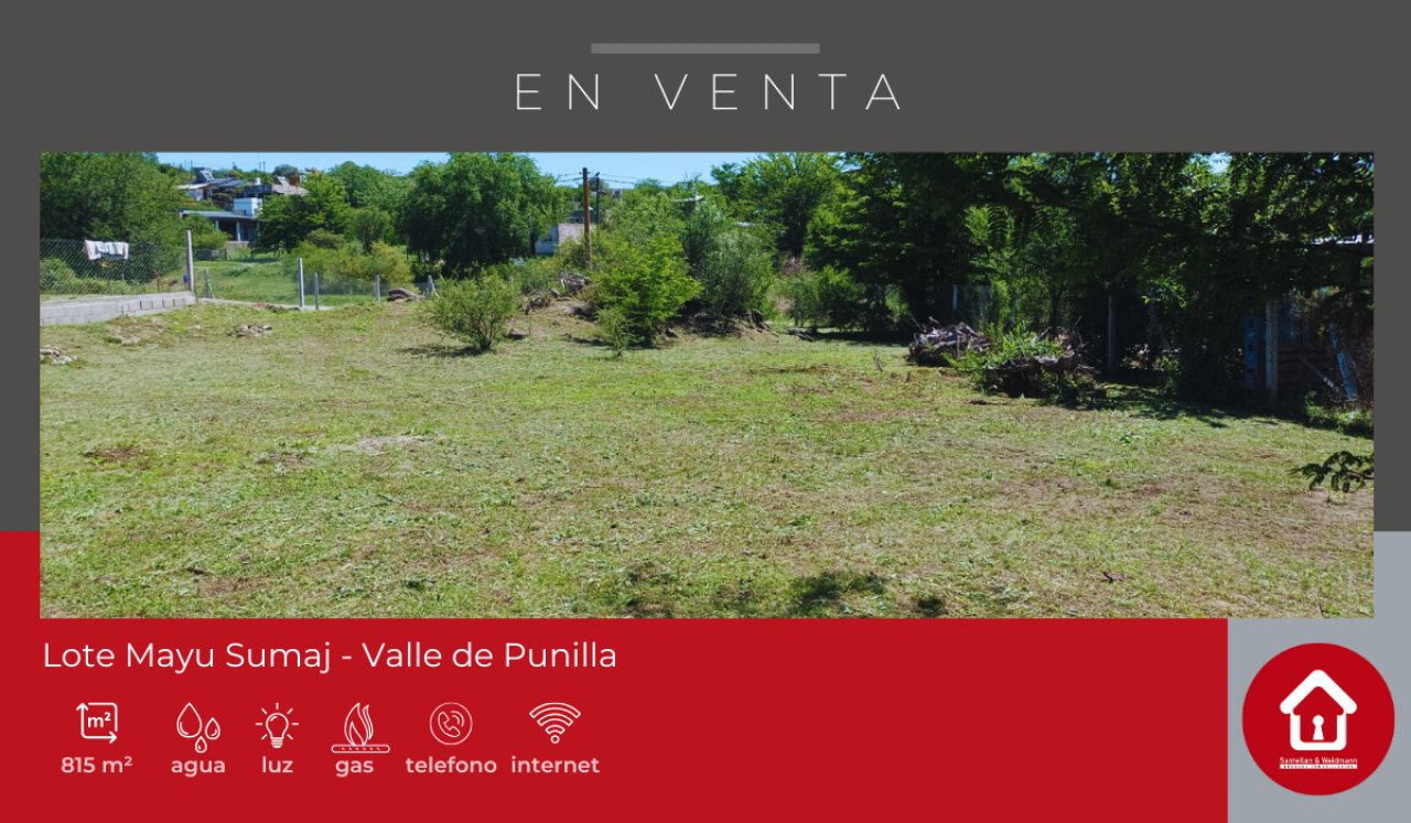 Lote ubicado en Mayu Sumaj – Valle de Punilla