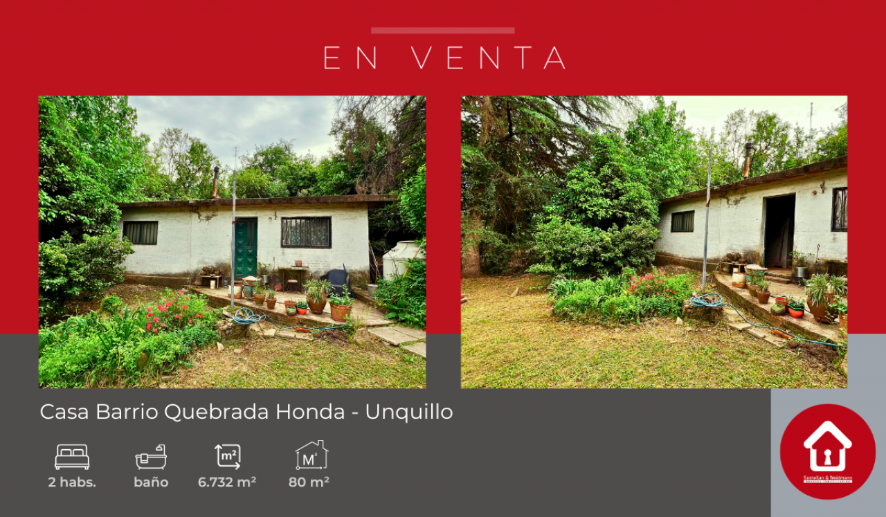 Casa ubicada en Barrio Quebrada Honda – Unquillo