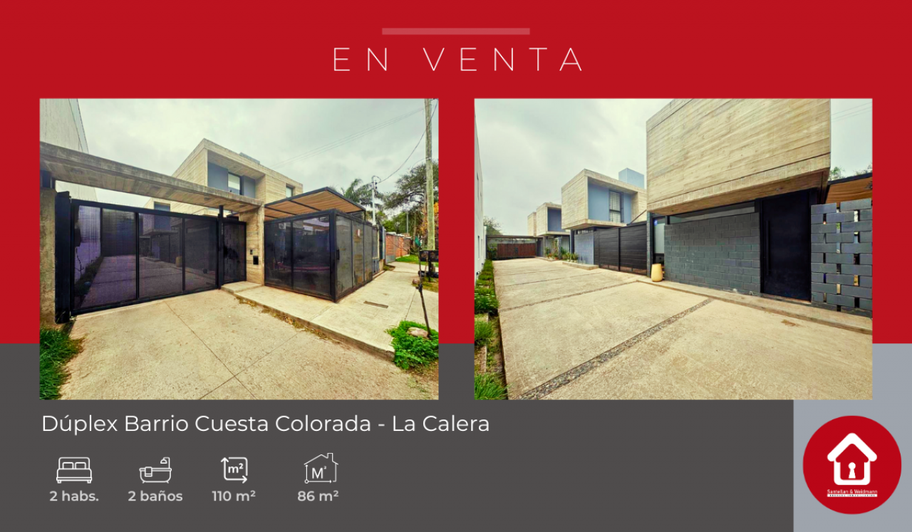 Dúplex ubicado en Barrio Cuesta Colorada – La Calera