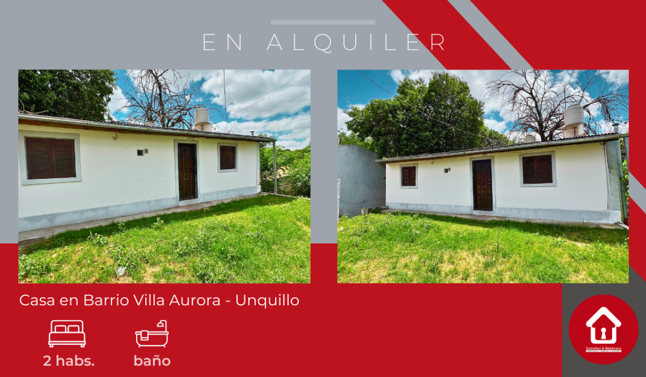 EN ALQUILER !!! Casa ubicada en Barrio Villa Aurora – Unquillo
